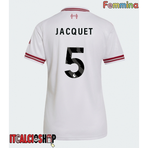 Liverpool Jeremy Jacquet #5 Seconda Maglia Femmina 2026-27 Manica Corta